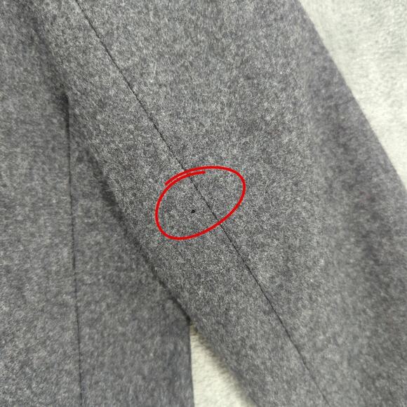 VTG Pendleton Blazer Womens 12 Gray Wool USA Oversized Workwear Career Classic - Picture 5 of 10